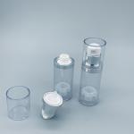 Silver transparent cosmetic packaging lotion essence PP airless lotion pump