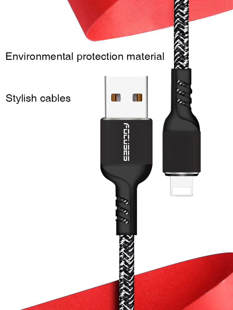 XL 10ft USB Lightning Charging Cable MFI Nylon Braided OEM