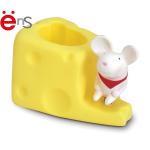 Cartoon Plastic Pen Pot , Pen Holder For Kids Mic Shaped OEM