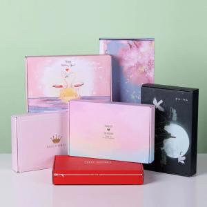 Wholesale Rigid Cardboard Packaging White Box Removable Lid Gift Boxes White Shipping Boxes from china suppliers