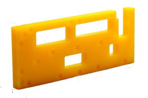 Wholesale Industrial Small Plastic Components , Cnc Machined Components Yellow Color from china suppliers