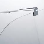 LB03-008 Bathtub Glass Door Sanitary Grade Dual Handle Shower Door