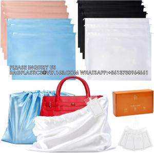 Wholesale Dust Bags Handbags Travel Storage Pouch Silk Cloth Bag With Drawstring Large Storage Pouch For Handbag Purse Shoes from china suppliers