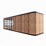 Hotel and Park EU Container Coffee Bar Mobile Wooden Steel Structure Sunlight