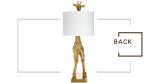 Resin Giraffe Creative Table Lamps for Chirldren's Bedroom Study table Light(WH