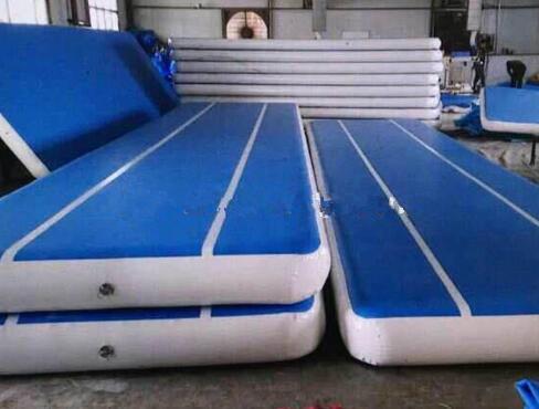 Customized Inflatable Gymnastics Air Mat With Repair Kits Indoor Entertainment
