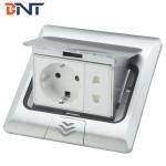 Copper panel german power pop up electrical floor socket