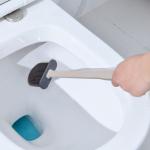OEM ODM Silicone Bristle Toilet Brush And Holder Set Home Bathroom Accessories
