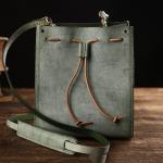 GENUINE LEATHER Vintage Forest-Style Top Layer Cowhide Shoulder Crossbody Bag