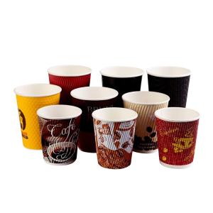 Wholesale PE Coated Stable Triple Wall Coffee Cups 8 Oz Biodegradable Paper Cups from china suppliers