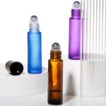 10Ml Roll On Glass Roller Perfume Bottle With Stainless Steel Roller Ball