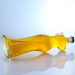 Woman Body Shape Glass Liquor Bottle for Gin Rum Brandy and Collar Material