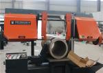 Semi Automatic Steel Cutting Bandsaw , Band Saw Cutting Machine CE / ISO