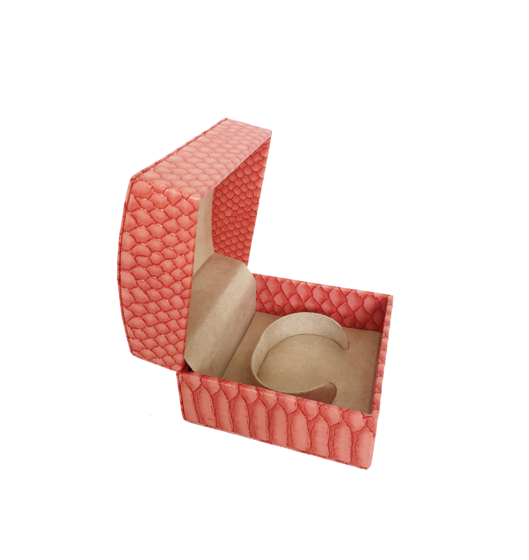 Small Pink Rigid Cardboard Luxury Gift Boxes Portable Bracelet Packaging Personalised Jewelry Boxes