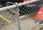 Galvanized / Pvc Coated Temporary Chain Link Mesh Fencing Removable Fence