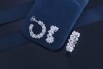 Crystal Flower Cubic Zirconia CZ Eternity Band Sterling Silver ODM