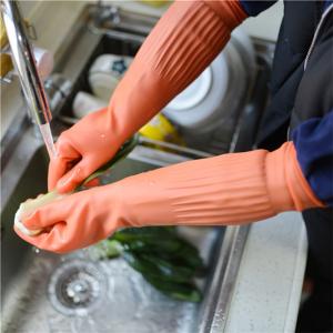 Wholesale Excellent Strength Extra Long Sleeve Rubber Gloves Easy Wear Environmentally Friendly from china suppliers
