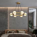 Modern living Room Copper Chandelier Lamp Luxury Bedroom Chandelier Lighting(WH