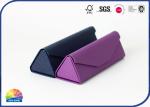 Triangular Collapsible Foldable Gift Box Pack Glasses Flocking Inside