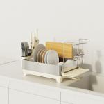 Multifunctional Kitchen Dish Rack Stainless Steel Dish Drainer And Organizer
