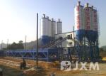 Concrete Batching Twin Shaft 165.5kw Cement Mixing Plant
