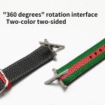 OEM ODM Double Sided Band Leather Watchband for Apple Watch Band 38 40 41 42 44