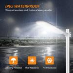 Smart Mains-Powered LED Street Light, Aluminum Alloy Body, IP65 Waterproof,
