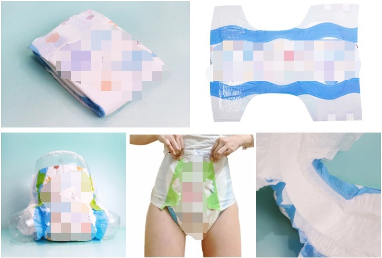 High Absorption Magic Tape 3D Leak Guard Baby Diaper Pants