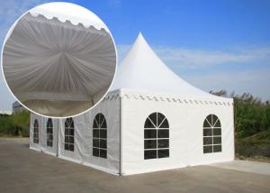 Wholesale Rain proof Bline Tent Alpain Commerical Party Tent With Roof Rain gutters 100 People Capacity from china suppliers