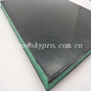 China Wear - Resisting 30mm Black + Green + Black Sandwich Skirting Rubber Sheet Panel on sale