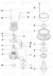 60042755 SY365C Excavator Swing Drive Catalog Motor Bolt-on Installation