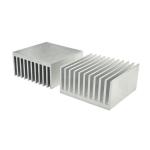 53.5 X 30 Mm Square Heat Sink Aluminum Profiles For CPU LED Power Cooling