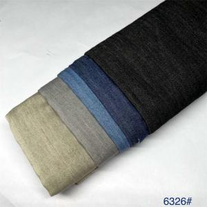 China Lightweight 100% Cotton Plain Denim Shirt Fabric Black 4.5 Oz 152gsm on sale