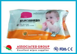 China Household Baby Wet Wipes Nonwoven Fabric Baby Hand / Mouth Exclusive Tissue on sale
