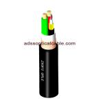 6 Core OPLC Hybrid Fiber Optic Cable , Composite Low Voltage Outdoor Cable G652D