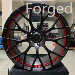 5x130 matt black color and red line 22x10 wheels forged wheels for mercedes G