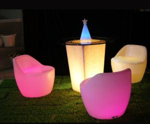 Wholesale Custom LED Roto Molded Furniture Remote Lighting Outdoor Plastic Beach Chairs from china suppliers