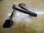Black elastic stretch heavy duty lanyard molle belt military hunting tactical