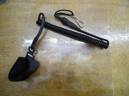 Black elastic stretch heavy duty lanyard molle belt military hunting tactical