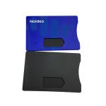 Secure Protection RFID Blocking Card Sleeve Hot Stamping Gold Silver Color