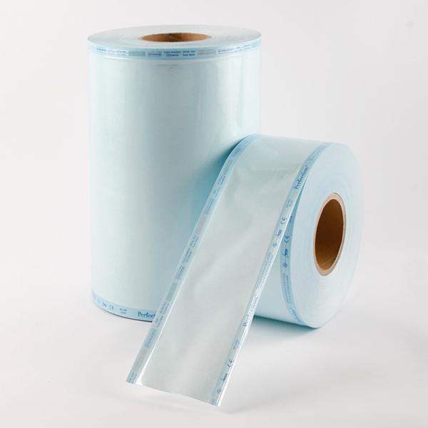 Heat Sealing Flat Sterilization Reels Roll Gusseted Reel Pouches Sterilization