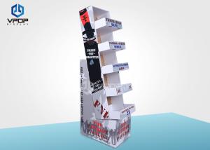 Wholesale Light Weight Cardboard Product Display Stands 5 Shelves Environment Friendly from china suppliers