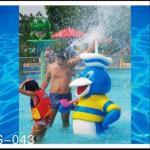 Commercial Fiberglass Duck Spray Water Park Equipment Children Outdoor Games
