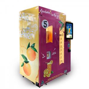 Wholesale Wifi Coins Bank Notes Payment Orange Juice Vending Machine With Big Glass Window from china suppliers