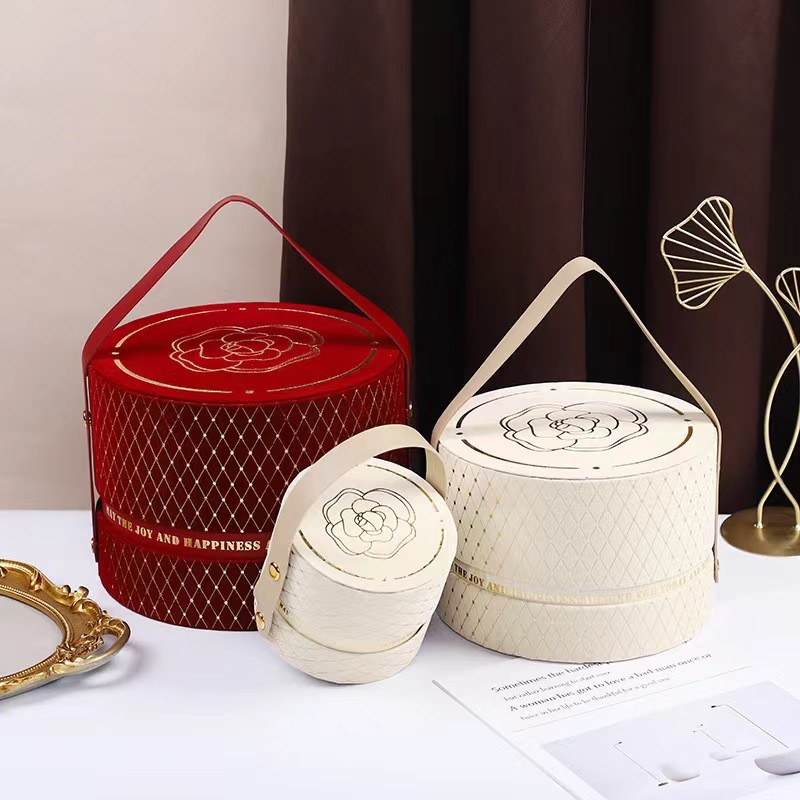 Custom Surface Velvet Gold Hot Stamp Food Chocolate Cylinder Paper Tube Packaging for FCL Shipment Requirements