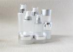 30ml 50ml 80ml 120ml Cosmetic Glass Bottles White Color Round Shape Bottle And
