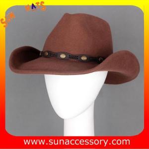 Wholesale 4940554 Sun Accessory customized winner fashion 100% wool felt cowboy hats, unisex hats and caps wholesaling from china suppliers
