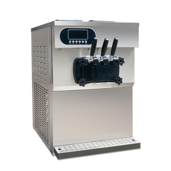 36-38l Commercial Table Top Ice Cream Machine 3 Flavor Commercial Frozen Custard