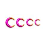 Acrylic Classic Unisex Spiral Ear Tapers 4G 75G mixed color OEM ODM
