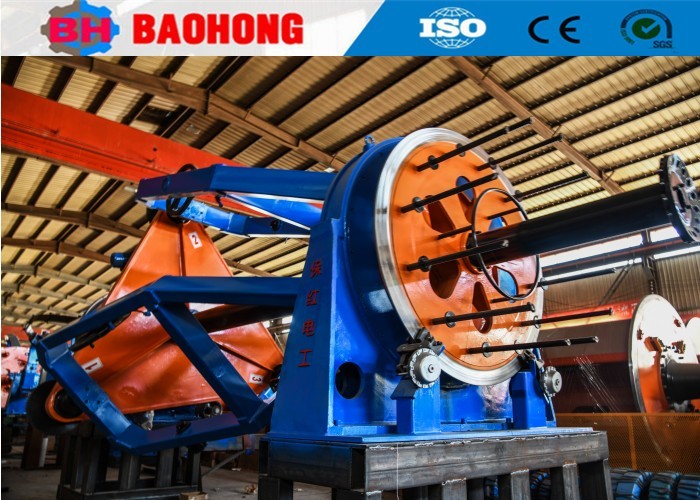 Portal ground rail moving type take up with traversing